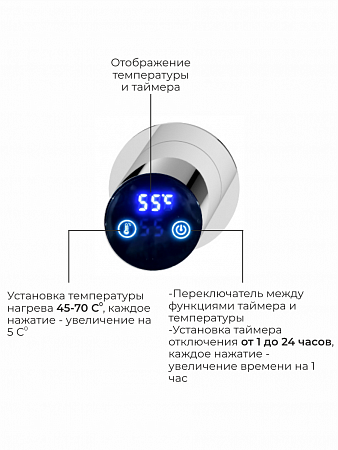 Аккорд П5 500х800 электро Полотенцесушитель TERMINUS Нержавеющая сталь Улан-Удэ - фото 4
