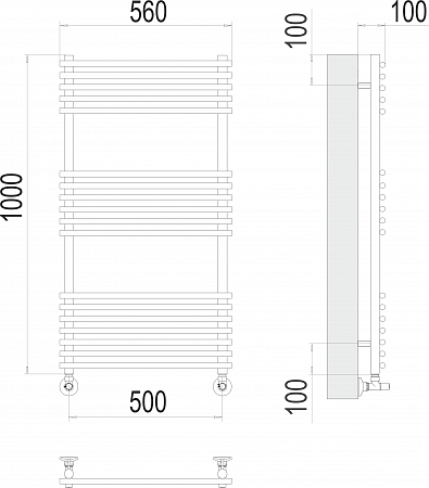 Ватра П18 500х1000 Полотенцесушитель  TERMINUS Улан-Удэ - фото 3